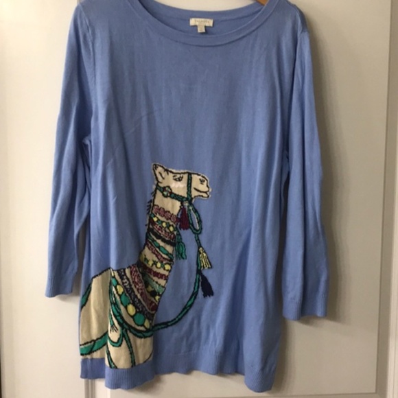 talbots camel sweater